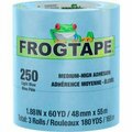Shurtech Brands FROGTAPE Performance Grade Masking Tape, 3in Core, 1.9in x 60 yds, Light Blue, 8PK 105329